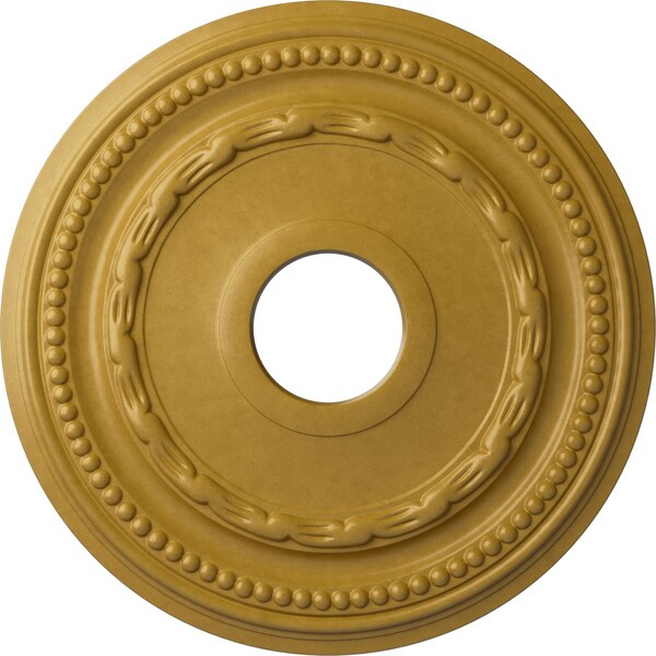 Ekena Millwork Federal Ceiling Medallion (Fits Canopies up to 8 1/2"), 15 3/8"OD x 3 5/8"ID x 1"P, Iridescent Gold CM15FEIGS - main